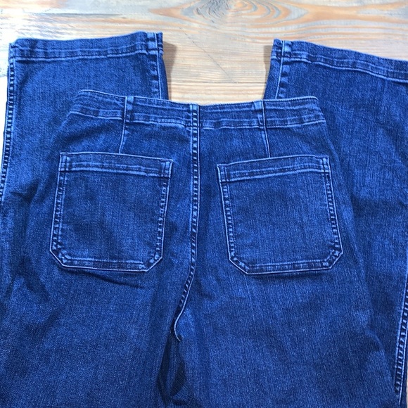 J.Crew Slim Wide Leg Jean with Sailor Buttons - Picture 3 of 4